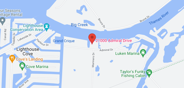 map of 21000 ADMIRAL DR